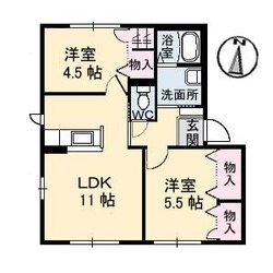 フローエA棟の物件間取画像